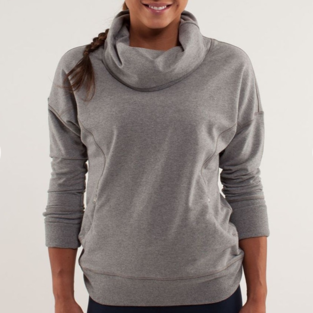 $98 Lululemon Rest Day Pullover Vintage Sports Grey